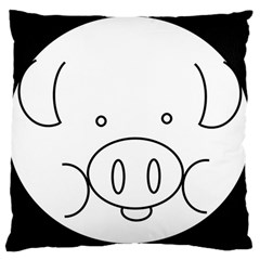 Pig Logo Large Cushion Case (one Side) by Simbadda