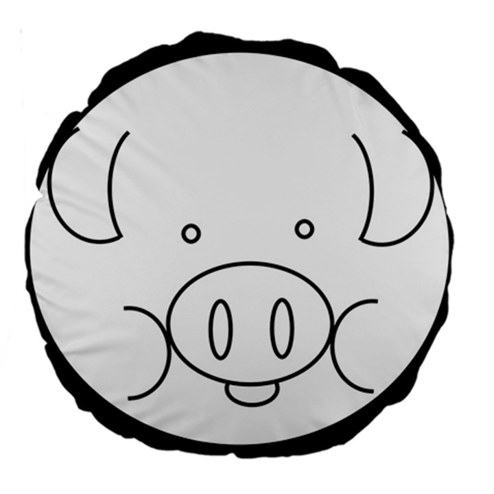 Pig Logo Large 18  Premium Round Cushions