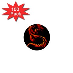 Dragon 1  Mini Buttons (100 Pack)  by Simbadda