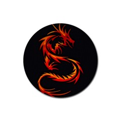 Dragon Rubber Coaster (round)  by Simbadda