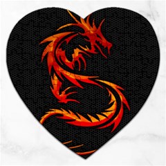 Dragon Jigsaw Puzzle (heart) by Simbadda