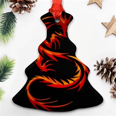 Dragon Christmas Tree Ornament (two Sides) by Simbadda