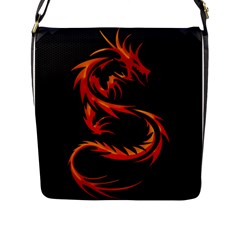 Dragon Flap Messenger Bag (l)  by Simbadda