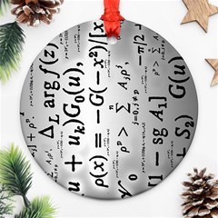 Science Formulas Ornament (round)