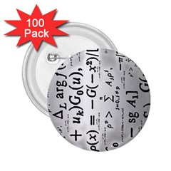 Science Formulas 2 25  Buttons (100 Pack)  by Simbadda