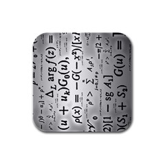 Science Formulas Rubber Square Coaster (4 Pack)  by Simbadda