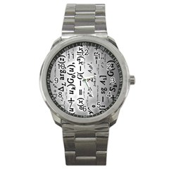 Science Formulas Sport Metal Watch by Simbadda