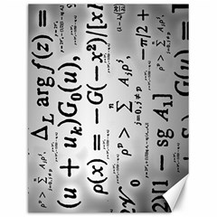 Science Formulas Canvas 12  X 16  