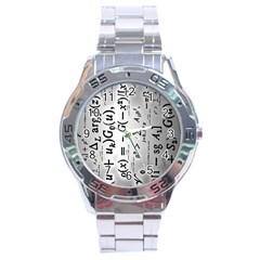 Science Formulas Stainless Steel Analogue Watch