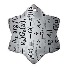 Science Formulas Ornament (snowflake) by Simbadda