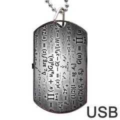 Science Formulas Dog Tag Usb Flash (one Side) by Simbadda