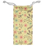 Seamless Spring Flowers Patterns Jewelry Bag Back