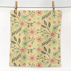 Seamless Spring Flowers Patterns Face Towel