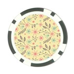 Seamless Spring Flowers Patterns Poker Chip Card Guard (10 pack) Back