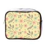 Seamless Spring Flowers Patterns Mini Toiletries Bags Front