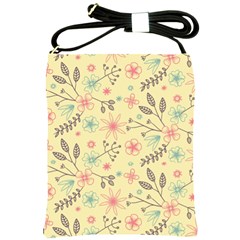 Seamless Spring Flowers Patterns Shoulder Sling Bags