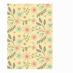 Seamless Spring Flowers Patterns Small Garden Flag (two Sides)