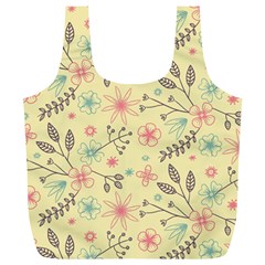 Seamless Spring Flowers Patterns Full Print Recycle Bags (l) 