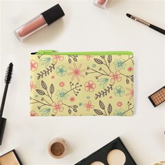 Seamless Spring Flowers Patterns Cosmetic Bag (xs)