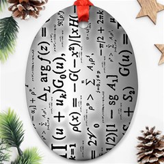 Science Formulas Ornament (oval) by Simbadda