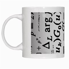 Science Formulas White Mugs by Simbadda