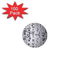 Science Formulas 1  Mini Buttons (100 Pack)  by Simbadda