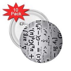 Science Formulas 2 25  Buttons (10 Pack)  by Simbadda