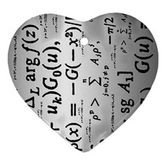 Science Formulas Heart Ornament (two Sides)