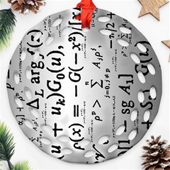 Science Formulas Ornament (round Filigree) by Simbadda