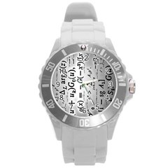 Science Formulas Round Plastic Sport Watch (l) by Simbadda