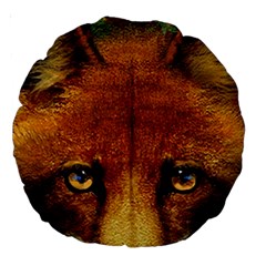 Fox Large 18  Premium Round Cushions by Simbadda