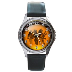 Maps Egypt Round Metal Watch by Simbadda