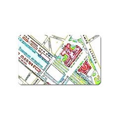 Paris Map Magnet (name Card) by Simbadda