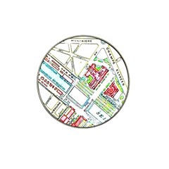 Paris Map Hat Clip Ball Marker by Simbadda