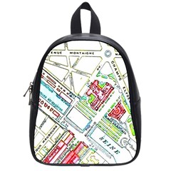 Paris Map School Bags (small)  by Simbadda