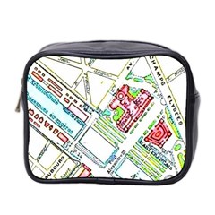 Paris Map Mini Toiletries Bag 2-side by Simbadda