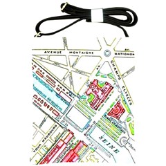 Paris Map Shoulder Sling Bags by Simbadda