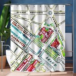 Paris Map Shower Curtain 60  x 72  (Medium)  60 x72  Curtain