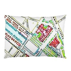 Paris Map Pillow Case (two Sides)