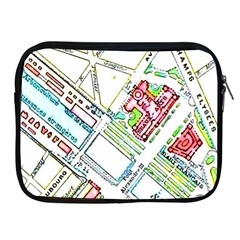 Paris Map Apple Ipad 2/3/4 Zipper Cases by Simbadda