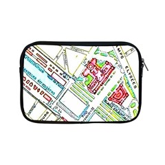 Paris Map Apple Ipad Mini Zipper Cases by Simbadda