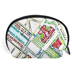 Paris Map Accessory Pouches (large)  by Simbadda