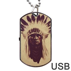 Indian Dog Tag Usb Flash (two Sides)