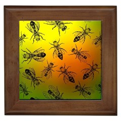 Insect Pattern Framed Tiles by Simbadda