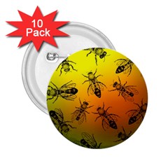 Insect Pattern 2 25  Buttons (10 Pack)  by Simbadda