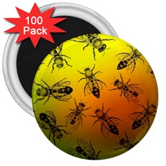 Insect Pattern 3  Magnets (100 Pack) by Simbadda