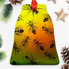 Insect Pattern Bell Ornament (two Sides) by Simbadda