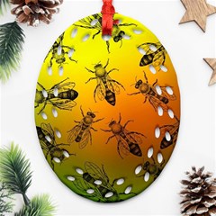 Insect Pattern Ornament (oval Filigree)