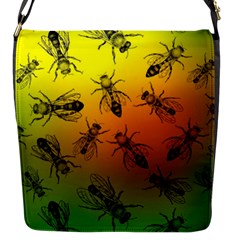 Insect Pattern Flap Messenger Bag (s) by Simbadda