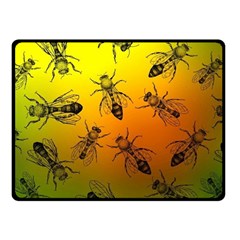 Insect Pattern Double Sided Fleece Blanket (small)  by Simbadda